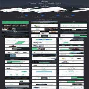 一流设计素材网下午茶：设计大气的PPT模板下载[key,PPTX]