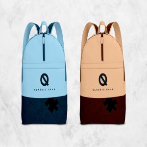 时尚双肩包外观设计效果图样机 Backpack Mockup