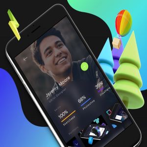 APP应用个人中心界面设计模板 Profile 3 Mobile Ui