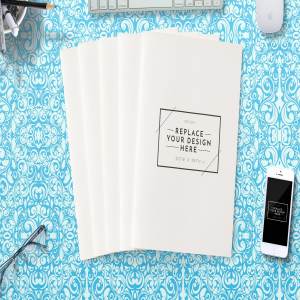 方形杂志、小册子、目录样机模板[2.45GB] Portrait Brochure Mockups