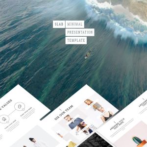 创意项目初创企业路演PPT幻灯片模板 Slab – Powerpoint Template