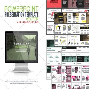 工作汇报数据统计 PPT 模板 Powerpoint Presentation Templates