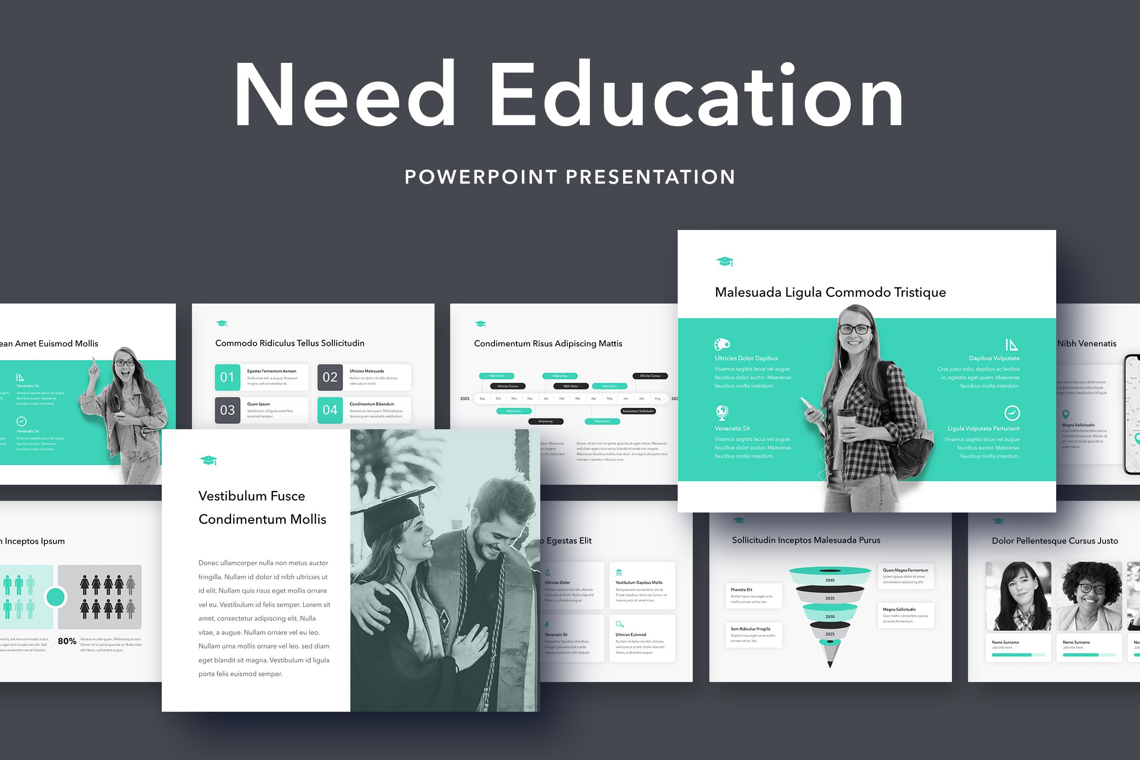 教育行业适用的高级PPT模板下载 Need Education PowerPoint Template