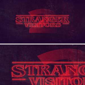 一个很赞的字体效果 Stranger Things PS Text Style
