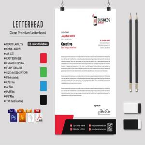 10款企业品牌信笺模板 Letterhead Bundle插图3