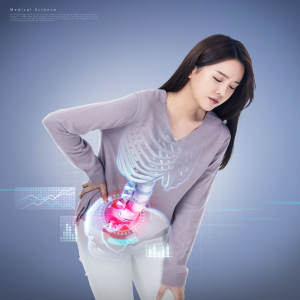 腰部关节医学主题海报psd模板