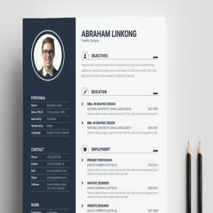 经典实用个人简历表设计模板 Modern Resume 3 Pages