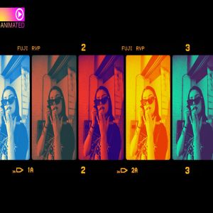 双色视差3D动画PS动作 Animated 3D Parallax Duoton Action