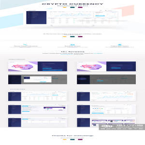 一流设计素材网下午茶：区块链技术管理后台UI KIT下载[PSD,Sketch,XD]