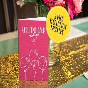 邀请卡片贺卡样机模板v1 Greeting Card Mockups Volume 1