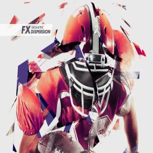 时尚几何低多边形色散照片效果PS动作 Geometric Dispersion FX Photoshop Add/On Extension