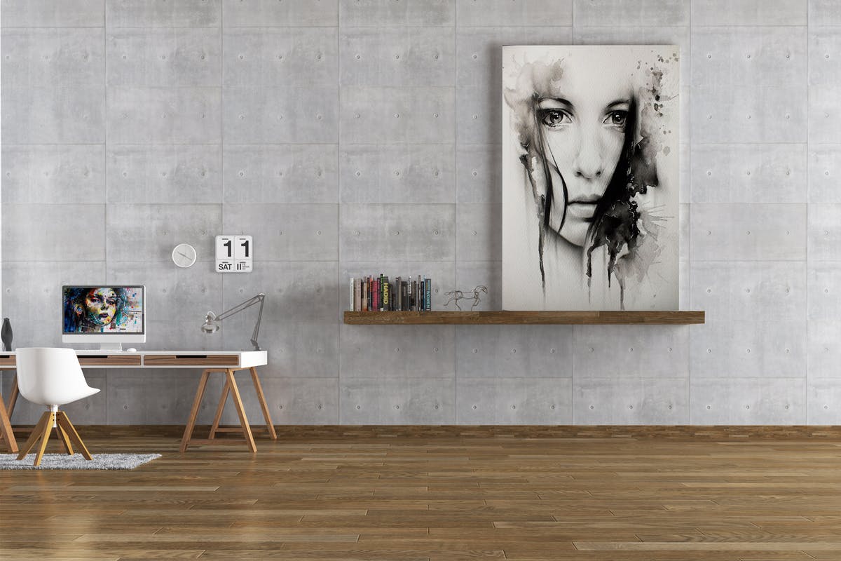 室内油画作品展示样机模板Vol.8 Picture Art Mockup [Vol 8]