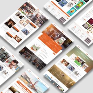 A4纸张大小网站设计效果图样机模板 A4 Paper MockUps