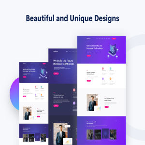 一流设计素材网下午茶：人工智能机器人业务服务网站模板下载[XD]