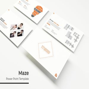 创新企业/企业团队介绍PPT幻灯片模板 Maze – Powerpoint Template