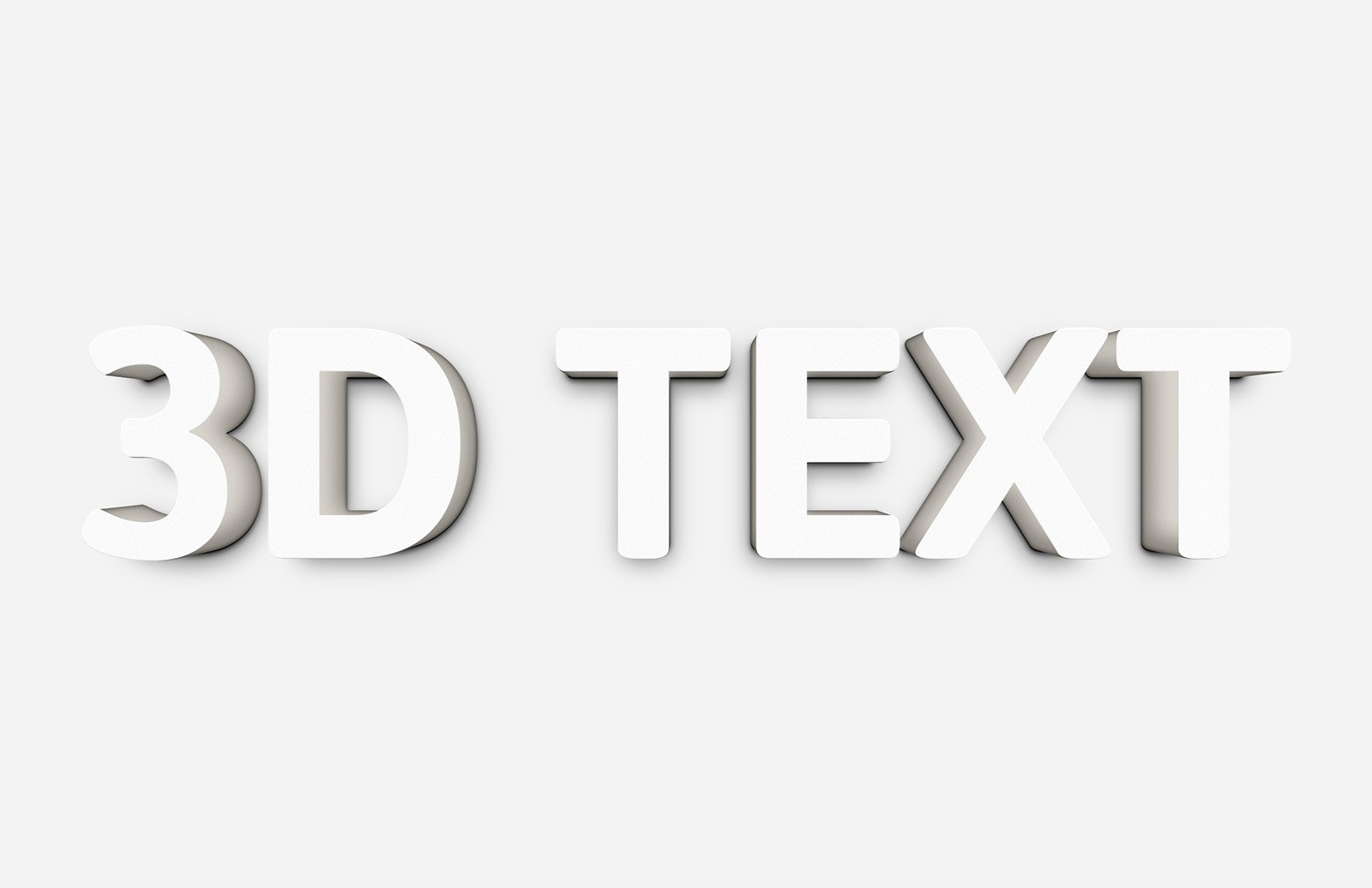 PS 超逼真立体 3D 文字样式 3D Text Effect for Photoshop