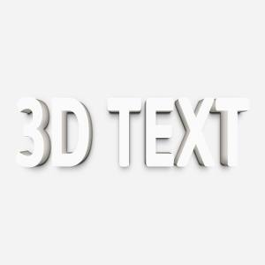 PS 超逼真立体 3D 文字样式 3D Text Effect for Photoshop