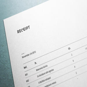 企业收据销售票据设计模板素材 Receipt Template Design