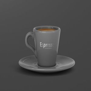 逼真咖啡杯马克杯样机模板 Espresso Cup Mockup – Cone Shape插图3
