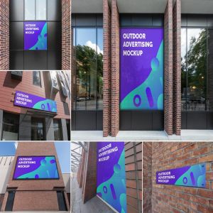 户外广告牌设计效果图样机模板v4 Outdoor Advertising Mockups Vol. 4