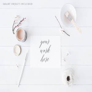 艺术家插画作品场景Mockup  Artist illustration mock up