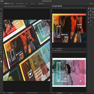 新媒体社交媒体传播设计物料效果图样机模板01 Landscape Perspective Mockup 01