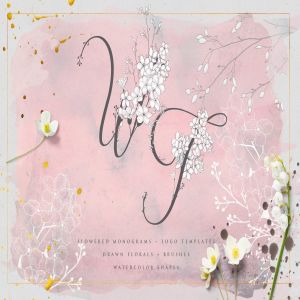 手绘花式单字字母和Logo设计素材收藏 Flowered Monogram & Logo Collection