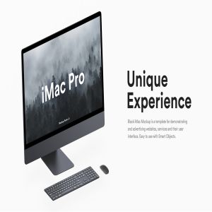 5K高分辨率iMac Pro一体机多角度样机模板 iMac Pro Kit插图3