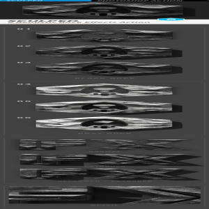 【FX】逼真的厚重雕刻岩石纹理ps动作下载 SCULPED Stone FX Action