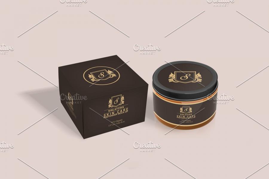 个人护理化妆品套装场景样机
