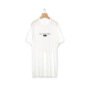 白色简约经典款T恤设计样机模板 White Realistic T-Shirt Mockup