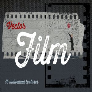 15种老式相纸/旧胶卷底片/宝丽来照片矢量纹理 Vector Film Textures