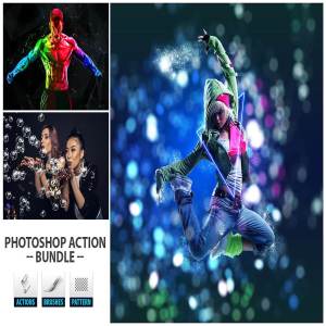 炫酷震撼漂亮PS动作大合集 Mega Bundle Photoshop Action
