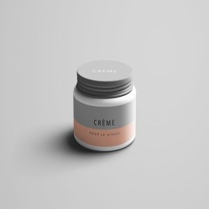 乳霜护肤化妆品罐子样机 Cream Jar Mockup
