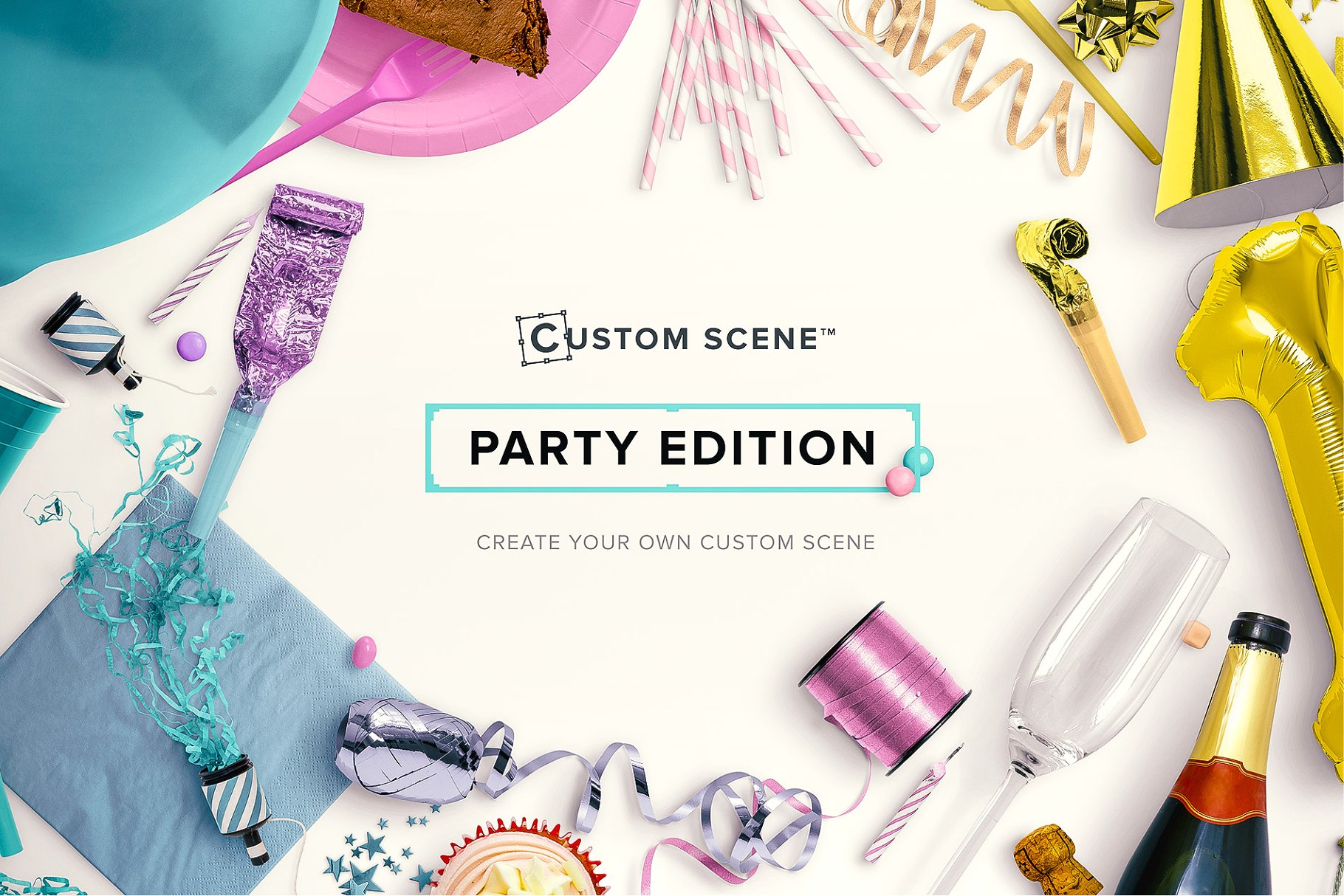 节日聚会主题场景样机[1.41GB, 对象+场景模板] Party Collection – CS