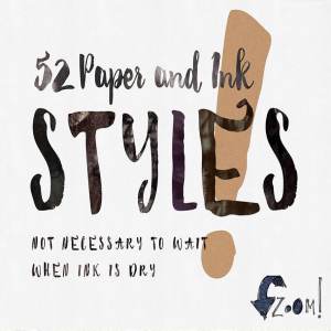 52款纸张&墨水PS样式图层 52 Paper&Ink Photoshop Styles