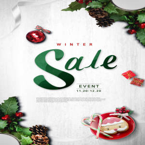 圣诞节礼品促销活动海报设计模板[PSD]