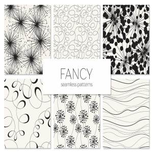 花式图案无缝纹理集 Fancy Seamless Patterns Set