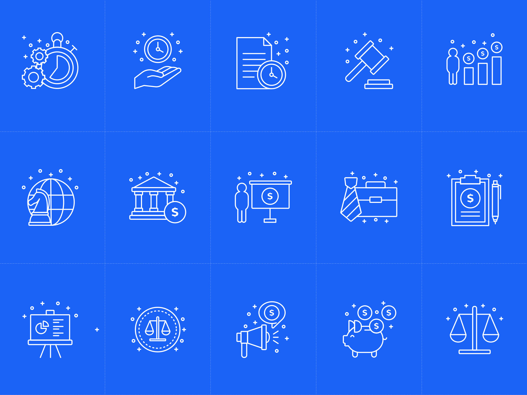 商业商务主题矢量图标设计素材v2 Vector Business Icons Part 2