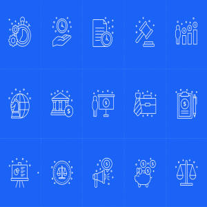 商业商务主题矢量图标设计素材v2 Vector Business Icons Part 2