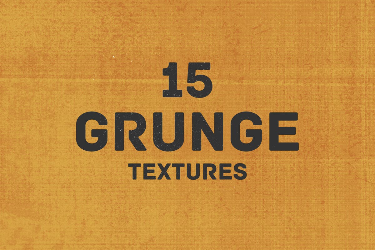 15款粗糙复古做旧纹理合集 15 Grunge Textures