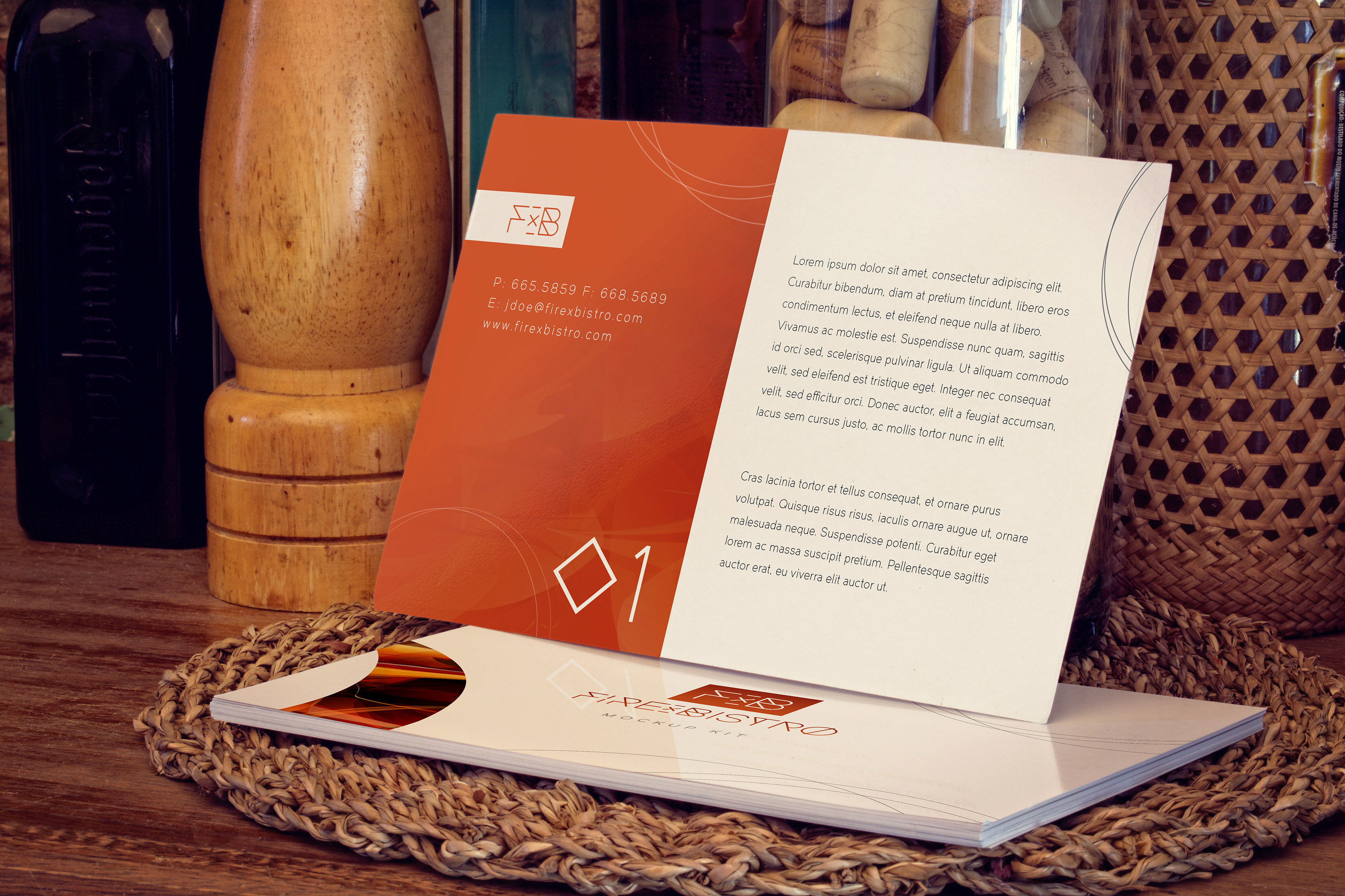 品牌宣传海报设计效果图样机01 Flyer Mockup 01