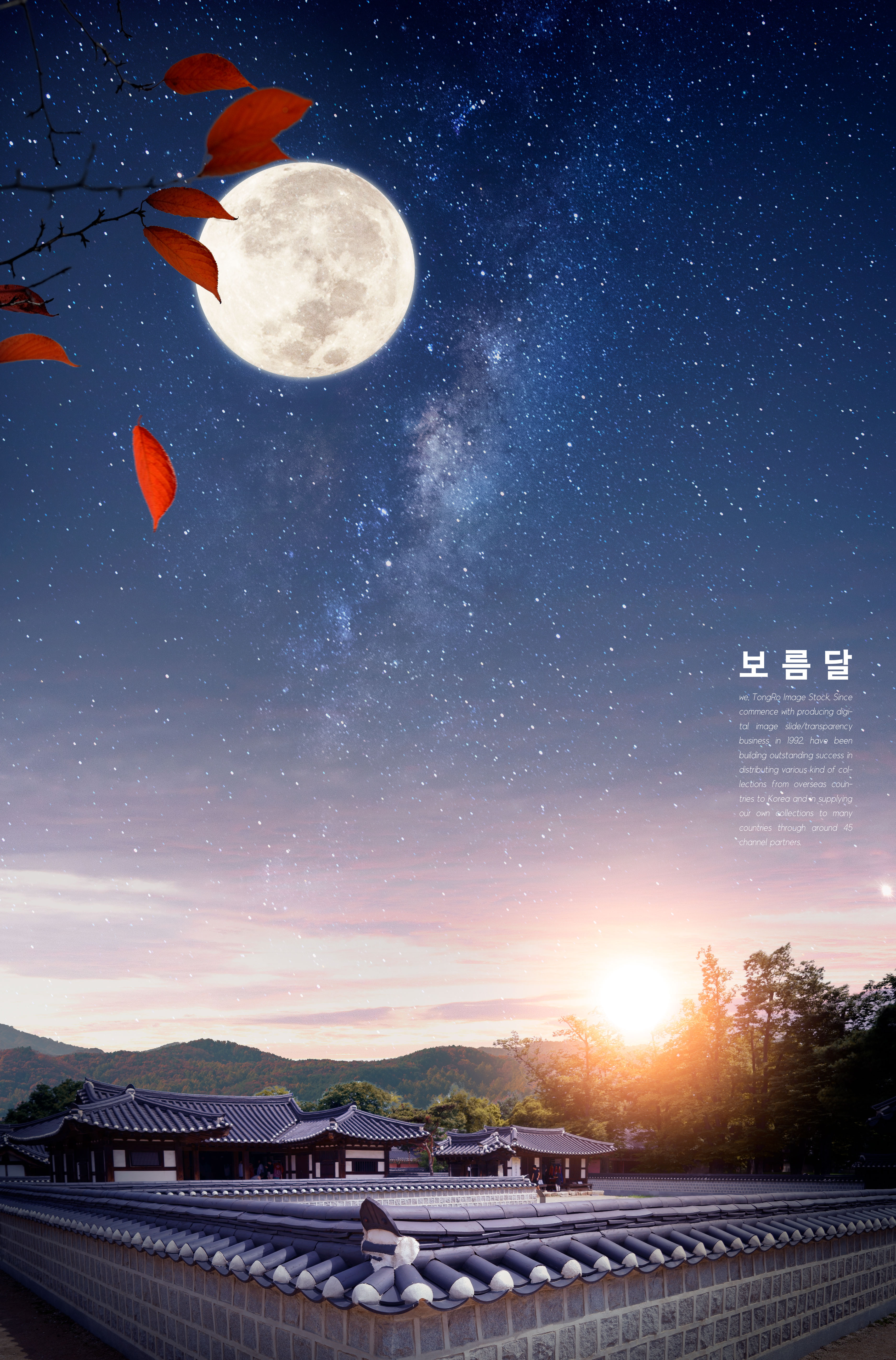 中国风宫殿中秋节主题海报模板