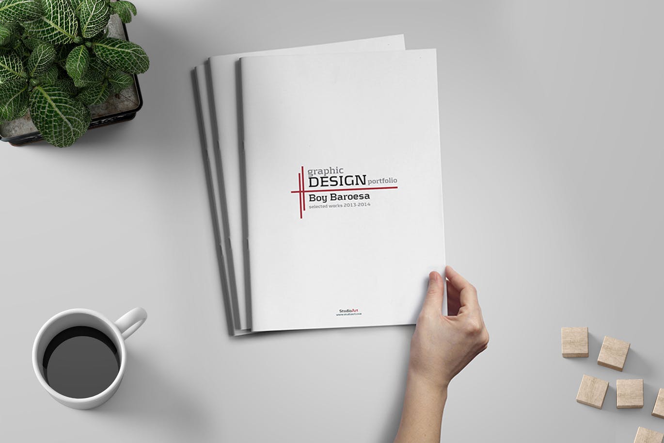 设计师作品集设计案例模板 Graphic Designer Portfolio