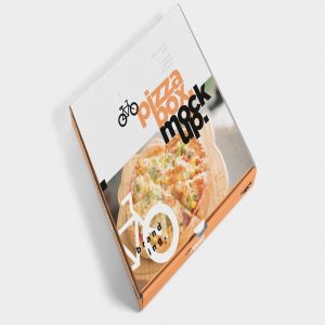 披萨包装盒设计多角度效果图样机模板 5 Pizza Box Mockups