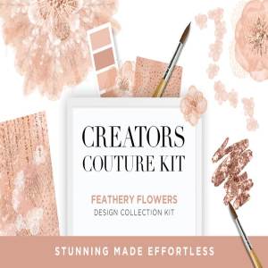 羽饰花卉设计套装 Feathery Flowers Couture Design Kit