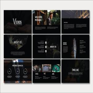 一流设计素材网下午茶：时尚高端商务质感提案powerpoint幻灯片演示模版