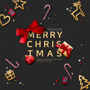 圣诞新年活动宣传海报素材[PSD]