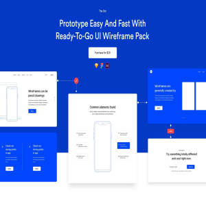 UI界面设计必备：高效率高保真产品原型线框图套件 dot [SKETCH, XD & Figma]