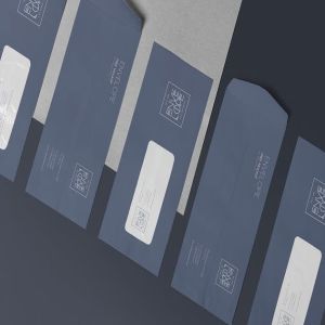 6款企业品牌VI设计展示信封&信纸样机模板 6 Envelope & Letter Mockups插图3